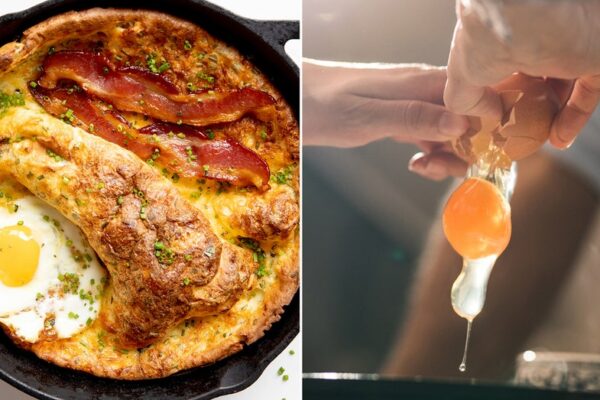 brunch-is-served:-try-this-delicious-dutch-baby-with-fried-eggs,-maple-bacon-and-smoked-cheddar